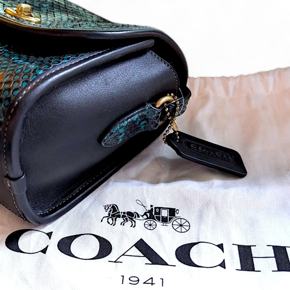 Coach 1941 Limited Edition Turnlock Pouch – Genuine Watersnake - Picture 14 of 16